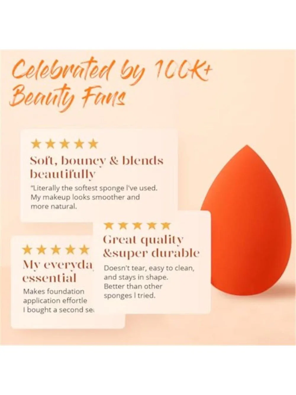 Makeup Sponge Set, 5 Pack Foundation Beauty Sponges & Soft Blenders